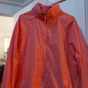 Columbia Orange Windbreaker Jacket